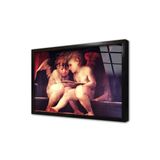 Tablosan Küçük Melek Raffaello Çerçeveli Cam Tablo 30X40 Cm Cb02221
