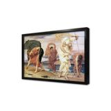 Tablosan Kumsalda Kabuk Toplayan Kadınlar Çerçeveli Cam Tablo 50X70 Cm Cb02349