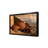 Tablosan Küp Ve Testi Obje Çerçeveli Cam Tablo 50X70 Cm Ca23016
