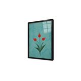 Tablosan Laleler Ebru Çerçeveli Cam Tablo 20X30 Cm Cb10095