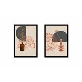 Tablosan Line Art Çiçekler İkili Çerçeveli Mdf Tablo Seti 30 X 40 Cm Mb33156