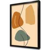 Tablosan Line Art Kadın Bedeni Ikili Çerçeveli Mdf Tablo Seti