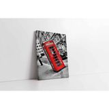 Tablosan Londra Kırmızı Kulübe Kanvas Tablo 40 X 60 Cm Ka27137