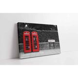 Tablosan Londra Kırmızı Kulübe Kanvas Tablo 70 X 100 Cm Ka27134