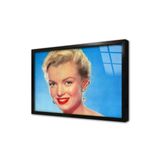 Tablosan Marilyn Monroe Kırmızı Ruj Çerçeveli Cam Tablo Ca31286 Siyah,60X90