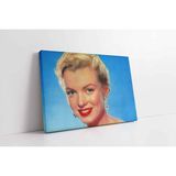 Tablosan Marilyn Monroe Kırmızı Ruj Kanvas Tablo Ka31286 Siyah,40X50