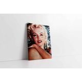 Tablosan Marilyn Monroe Kırmızı Rujuyla Kanvas Tablo Ka31309 Siyah,20X30