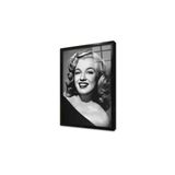 Tablosan Marilyn Monroe Siyah Ruj Çerçeveli Cam Tablo Ca31297 Siyah,30X40