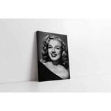 Tablosan Marilyn Monroe Siyah Ruj Kanvas Tablo Ka31297 Siyah,30X40