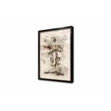 Tablosan Melek Heykeli Çizim Çerçeveli Cam Tablo 50X70 Cm Cb33195