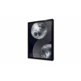 Tablosan Modern Lacivert Gümüş Ay Çerçeveli Mdf Tablo 60 X 90 Cm Mb33218