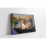 Tablosan Monet Teknede Resim Yapıyor Manet Kanvas Tablo 140 X 185 Cm Kb22612