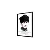 Tablosan Mustafa Kemal Atatürk Yazılı Çerçeveli Mdf Tablo 50 X 70 Cm Mb01015