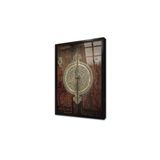 Tablosan Osmanlı Ahşap Oyma Kapı Çerçeveli Cam Tablo 30X40 Cm Ca24024