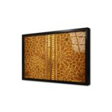 Tablosan Osmanlı Ahşap Oyma Kapı Çerçeveli Cam Tablo 50X70 Cm Ca24020