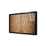 Tablosan Osmanlı Ahşap Oyma Kapı Çerçeveli Cam Tablo 50X70 Cm Ca24047