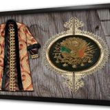 Tablosan Osmanlı Arması Ve Kaftan 1 Çerçeveli Cam Tablo