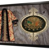 Tablosan Osmanlı Arması Ve Kaftan 1 Çerçeveli Mdf Tablo