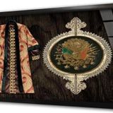 Tablosan Osmanlı Arması Ve Kaftan 2 Çerçeveli Cam Tablo