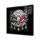 Tablosan Osmanlı Bayrağı Çerçeveli Cam Tablo 40X40 Cm Ca24056