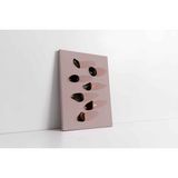 Tablosan Pembe Zeminde Taşlar Kanvas Tablo 50 X 70 Cm Kb33086