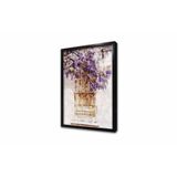 Tablosan Pencere Ve Mor Çiçekler Çerçeveli Cam Tablo 20X30 Cm Cb33257