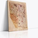 Tablosan Piri Reis Haritası 1513 Kanvas Tablo