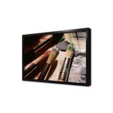 Tablosan Resim Fırçası Çerçeveli Cam Tablo 30X40 Cm Ca23130