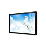 Tablosan Şaha Kalkmış At Çerçeveli Cam Tablo 60X90 Cm Ca32095