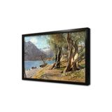 Tablosan Sahil Kenarında Çalışan İnsanlar Çerçeveli Mdf Tablo 60 X 90 Cm Mb17050