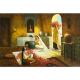 Tablosan Saray Mutfağı Soğan Soyan Üç Kadın Kanvas Tablo 40x60 cm Kb21016 40x60 cm