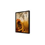 Tablosan Sarı Gül Çerçeveli Cam Tablo 20X30 Cm Ca03207