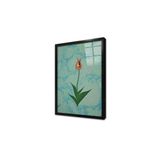 Tablosan Sarı Lale Ebru Çerçeveli Cam Tablo 50X70 Cm Cb10096