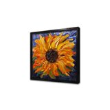 Tablosan Sarı Menekşe Çerçeveli Mdf Tablo 20 X 20 Cm Mb03386