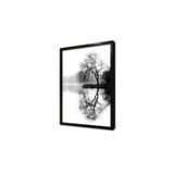 Tablosan Sarmaşıklarla Bürülü Ahşap Köprü Çerçeveli Cam Tablo 50X70 Cm Ca20835
