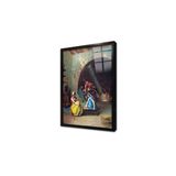Tablosan Satranç Oynamak Çerçeveli Cam Tablo 50X70 Cm Cb21173