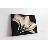 Tablosan Siyah Beyaz Çiçek Kanvas Tablo 20 X 30 Cm Kb03022