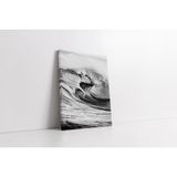 Tablosan Siyah Beyaz Dalgalı Deniz Kanvas Tablo 40 X 60 Cm Ka20302