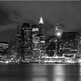 Tablosan Siyah Beyaz Manhattan Fotoğraf Kanvas Tablo 50x150 50x150 cm