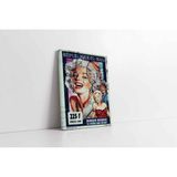 Tablosan Siyah Beyaz Marilyn Monroe Kanvas Tablo 100 X 130 Cm Ka31070