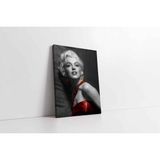 Tablosan Siyah Beyaz Marilyn Monroe Kanvas Tablo 30 X 40 Cm Ka31013