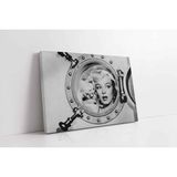 Tablosan Siyah Beyaz Marilyn Monroe Kanvas Tablo 35 X 50 Cm Ka31003