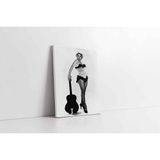 Tablosan Siyah Beyaz Marilyn Monroe Kanvas Tablo 70 X 100 Cm Ka31049