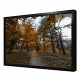 Tablosan Sonbahar Ağaçları Çerçeveli Cam Tablo