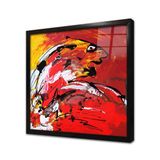 Tablosan Soyut Resim Çerçeveli Cam Tablo 20X20 Cm Cb24215