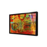 Tablosan Soyut Resim Çerçeveli Cam Tablo 20X30 Cm Cb24222