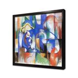 Tablosan Soyut Resim Çerçeveli Cam Tablo 40X40 Cm Cb22589