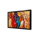 Tablosan Soyut Resim Çerçeveli Cam Tablo 50X50 Cm Cb22585