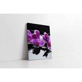 Tablosan Spa Taşları Ve Orkide Kanvas Tablo 140 X 210 Cm Ka23171