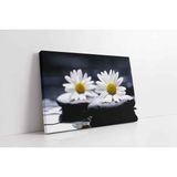 Tablosan Spa Taşları Ve Papatya Kanvas Tablo 100 X 150 Cm Ka23228